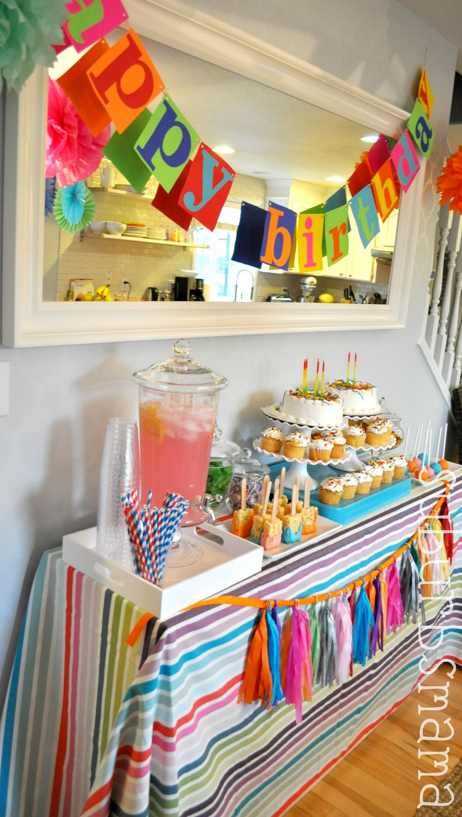 Simple Birthday Decorations
 Suburbs Mama Kids Craft Birthday Party