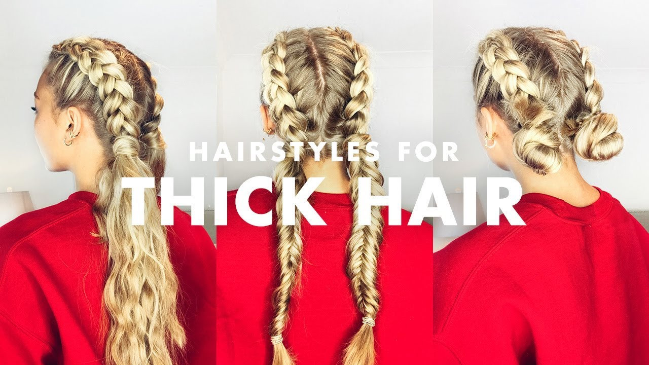 Simple But Cute Hairstyles
 How to Deal With Thick Hair Three Easy Hairstyles