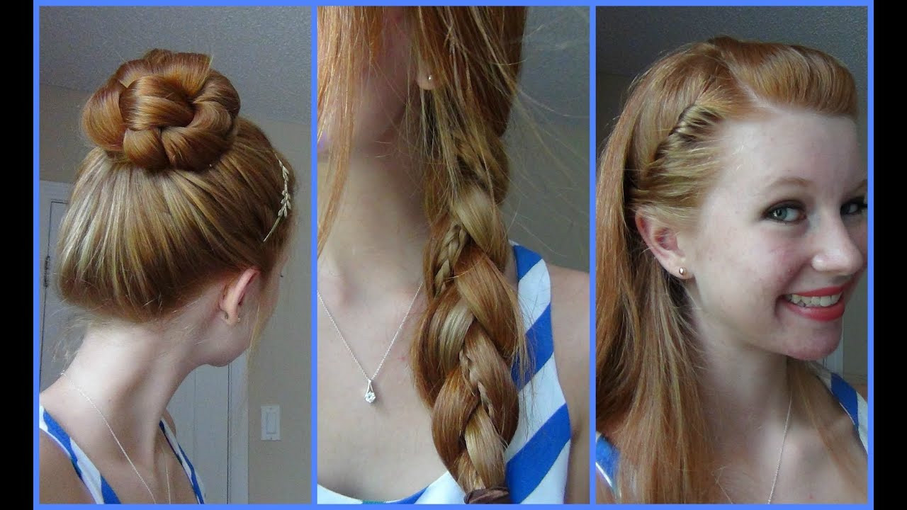 Simple But Cute Hairstyles
 3 Simple Quick and Easy Back to School Hairstyles