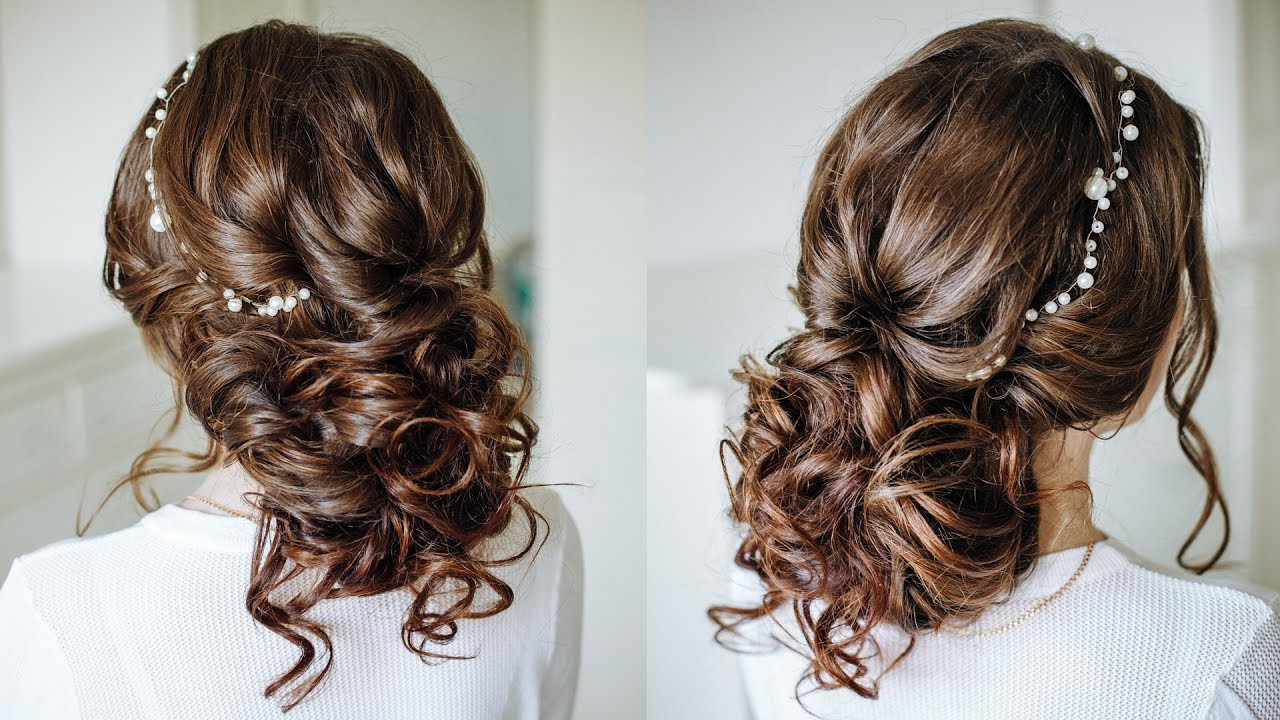 Simple Hairstyles For Wedding
 Easy romantic wedding hairstyle for long medium hair