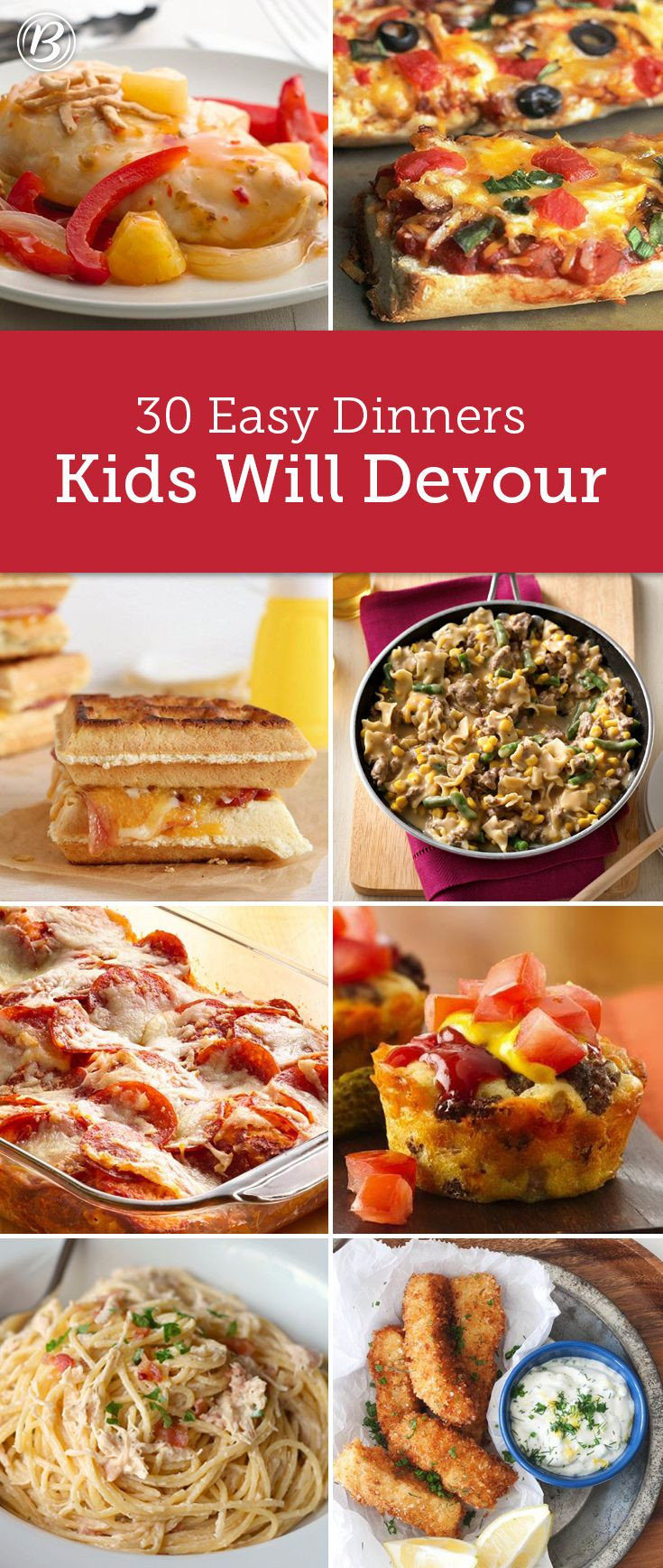 Simple Kid Friendly Dinners
 Kids’ Most Requested Dinners Family Dinners