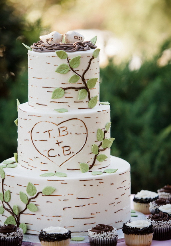Simple Rustic Wedding Cakes
 20 Rustic Wedding Cakes for Fall Wedding 2015