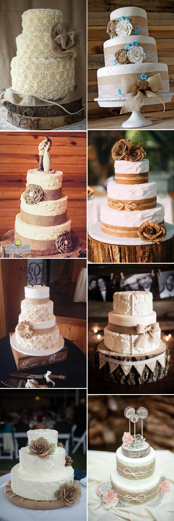 Simple Rustic Wedding Cakes
 The Most plete Burlap Rustic Wedding Ideas For Your
