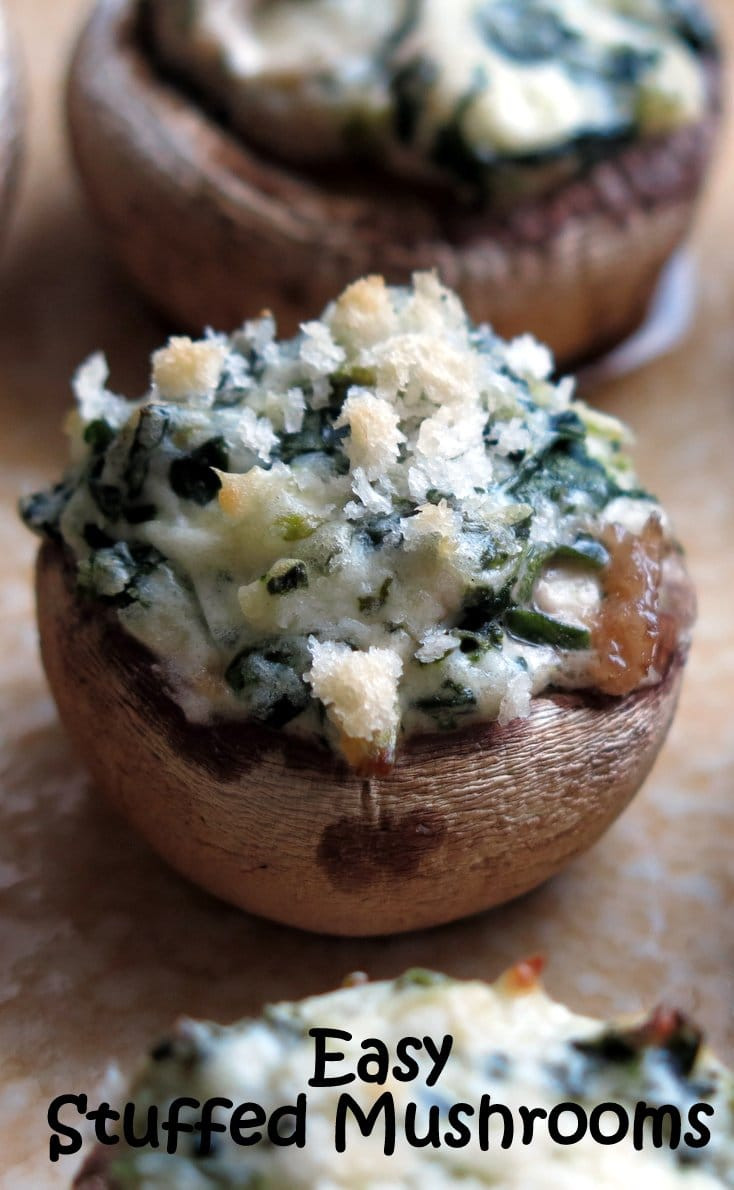 Simple Stuffed Mushrooms
 Easy Stuffed Mushrooms with Cream Cheese and Spinach The