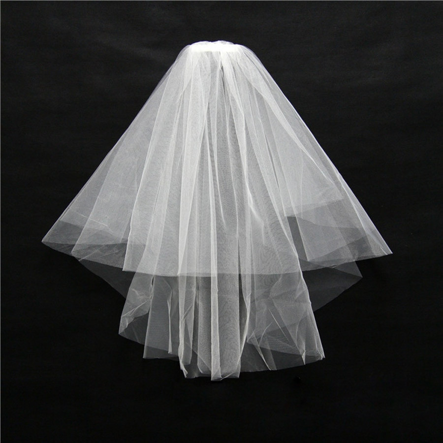 Simple Veils For Wedding
 ZYLLGF Bridal Stock Simple Bridal Veils Cheap Wedding Net