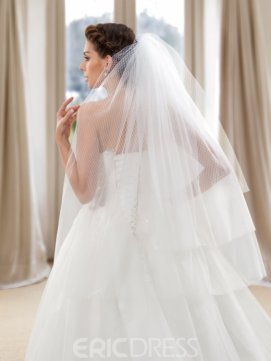 Simple Veils For Wedding
 Simple Layers Wedding Veil Ericdress