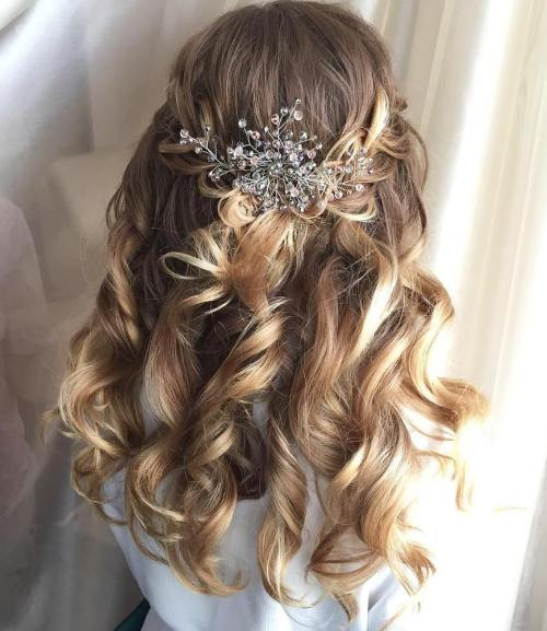 Simple Wedding Hairstyles For Medium Hair
 Half Up Half Down Wedding Hairstyles – 50 Stylish Ideas