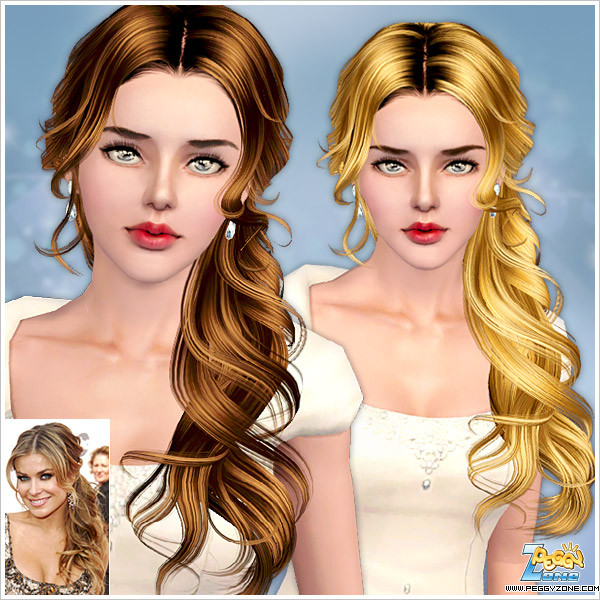 Sims 3 Female Hairstyles
 The Sims 3 Wavy side ponytail ID by Peggy Zone