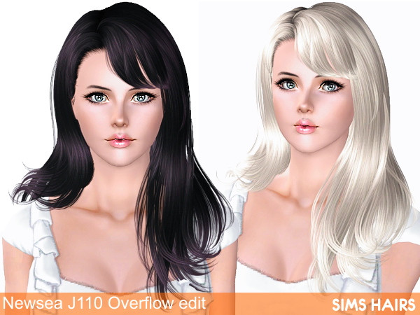 Sims 3 Female Hairstyles
 Newsea’s J110 Overflow hairstyle retextured by Sims Hairs