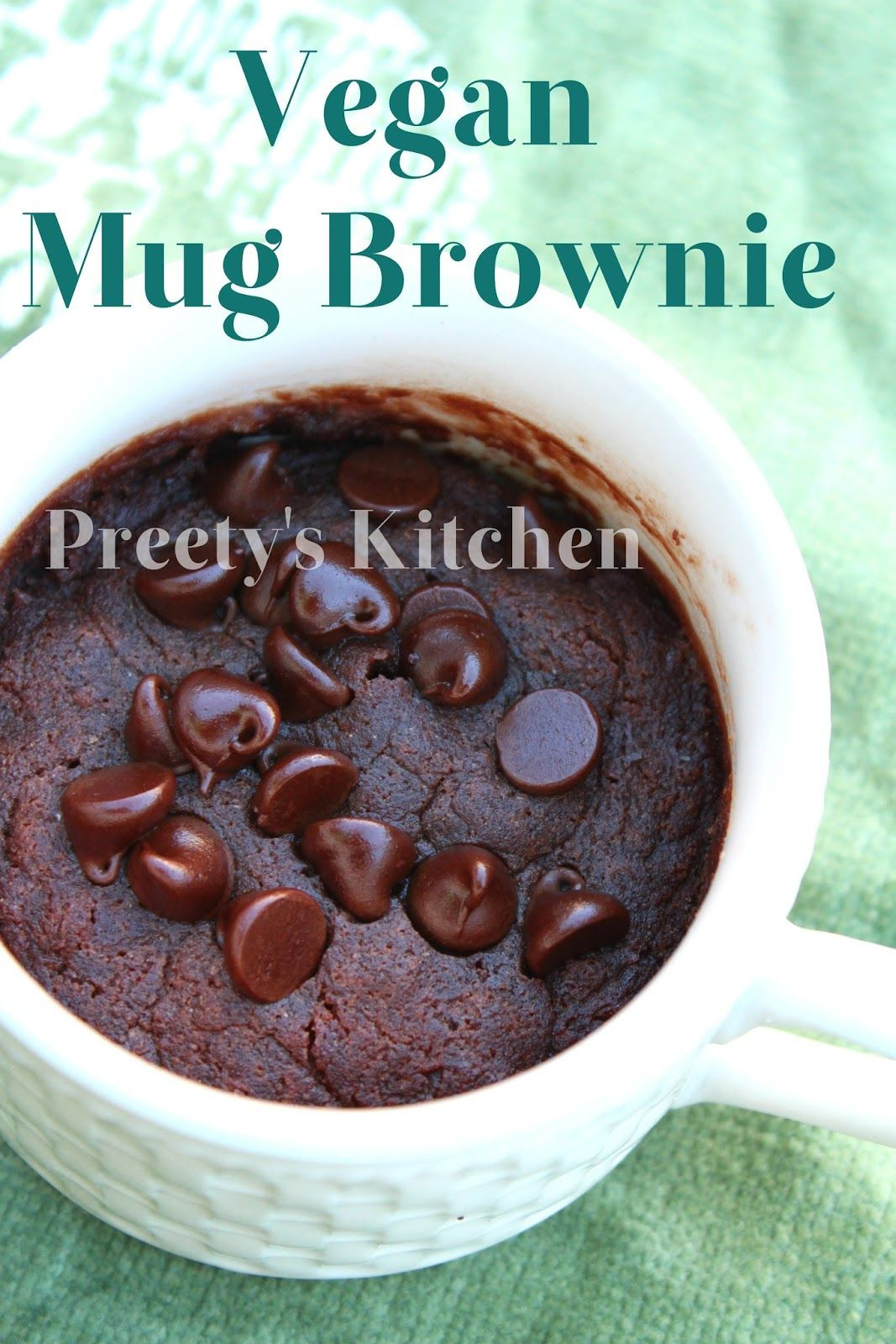 Single Serving Microwave Desserts
 Preety s Kitchen Vegan Mug Brownie Eggless Single