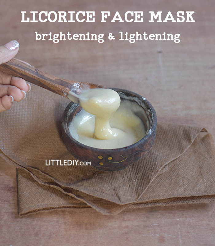Skin Brightening Mask DIY
 Licorice Skin Brightening Mask – Little DIY
