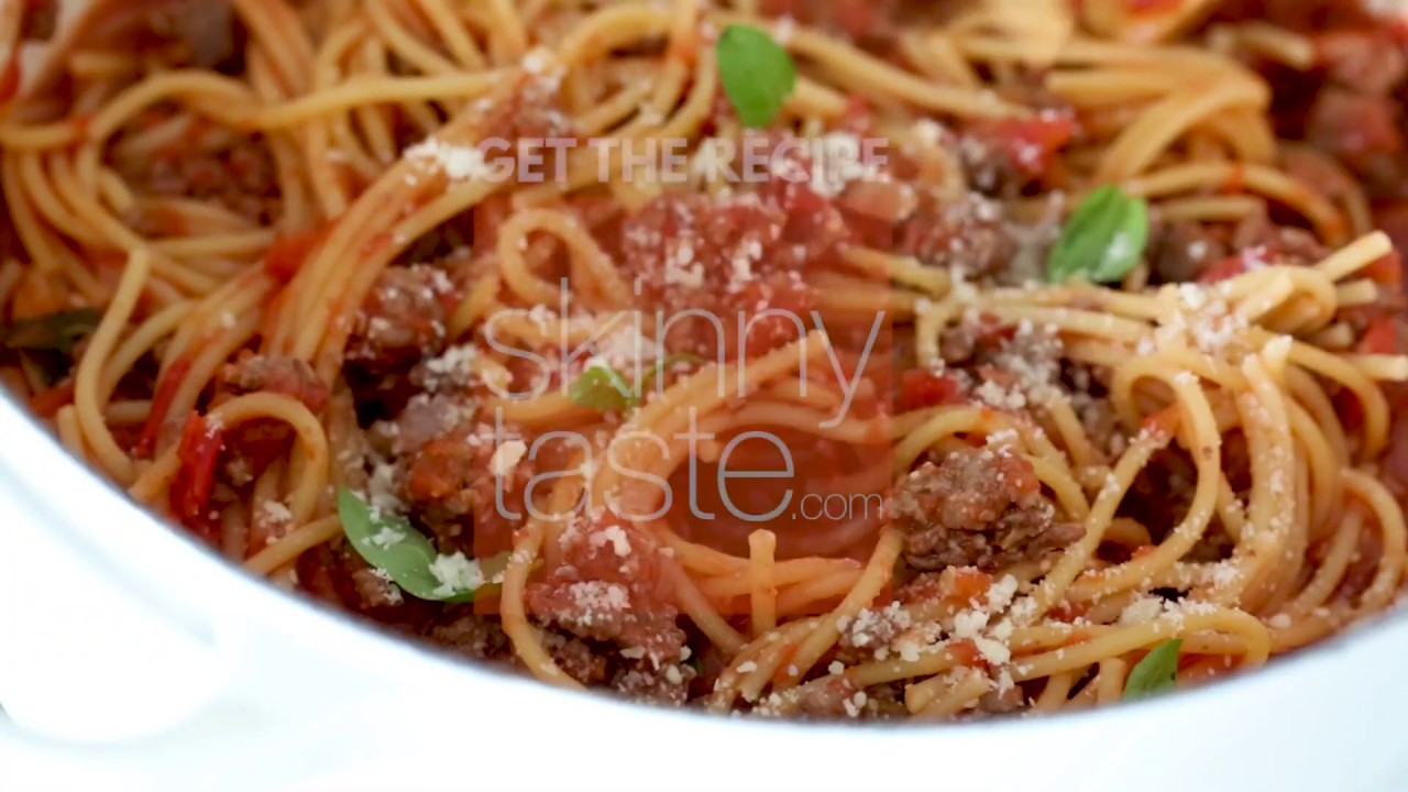 Skinnytaste One Pot Spaghetti
 e Pot Spaghetti with Meat Sauce Recipe