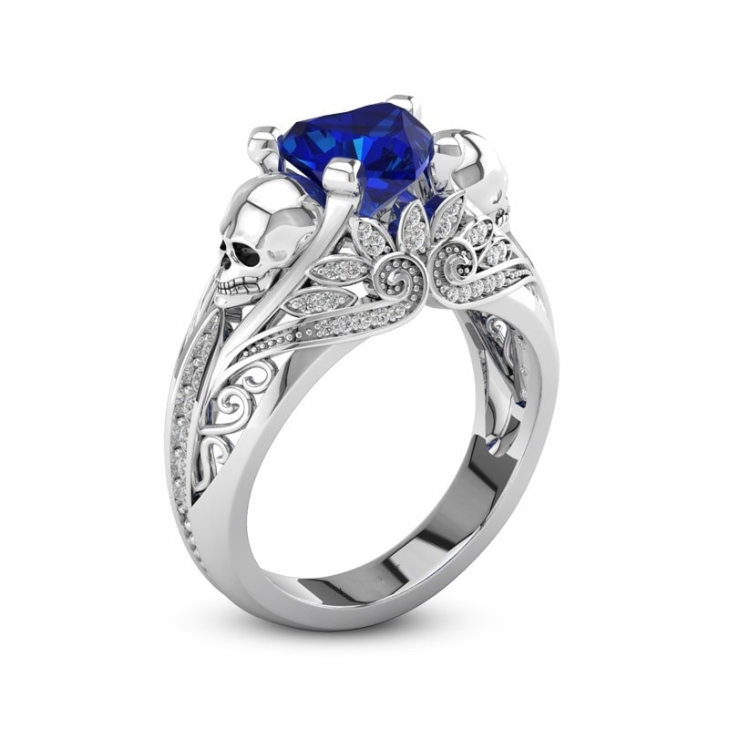 Skull Wedding Ring Sets
 Aliexpress Buy 925 Stelring Silver Wedding