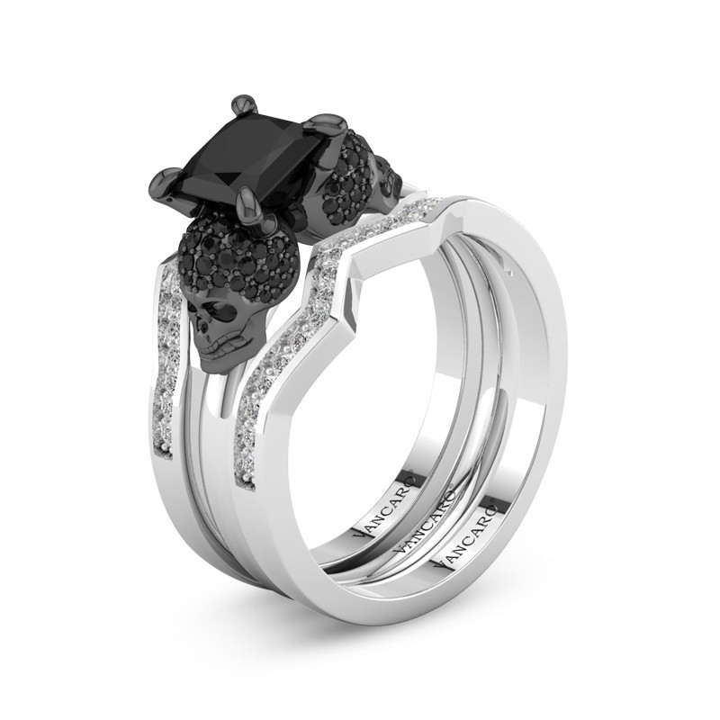 Skull Wedding Ring Sets
 Skull Wedding Rings Gothic Wedding Rings