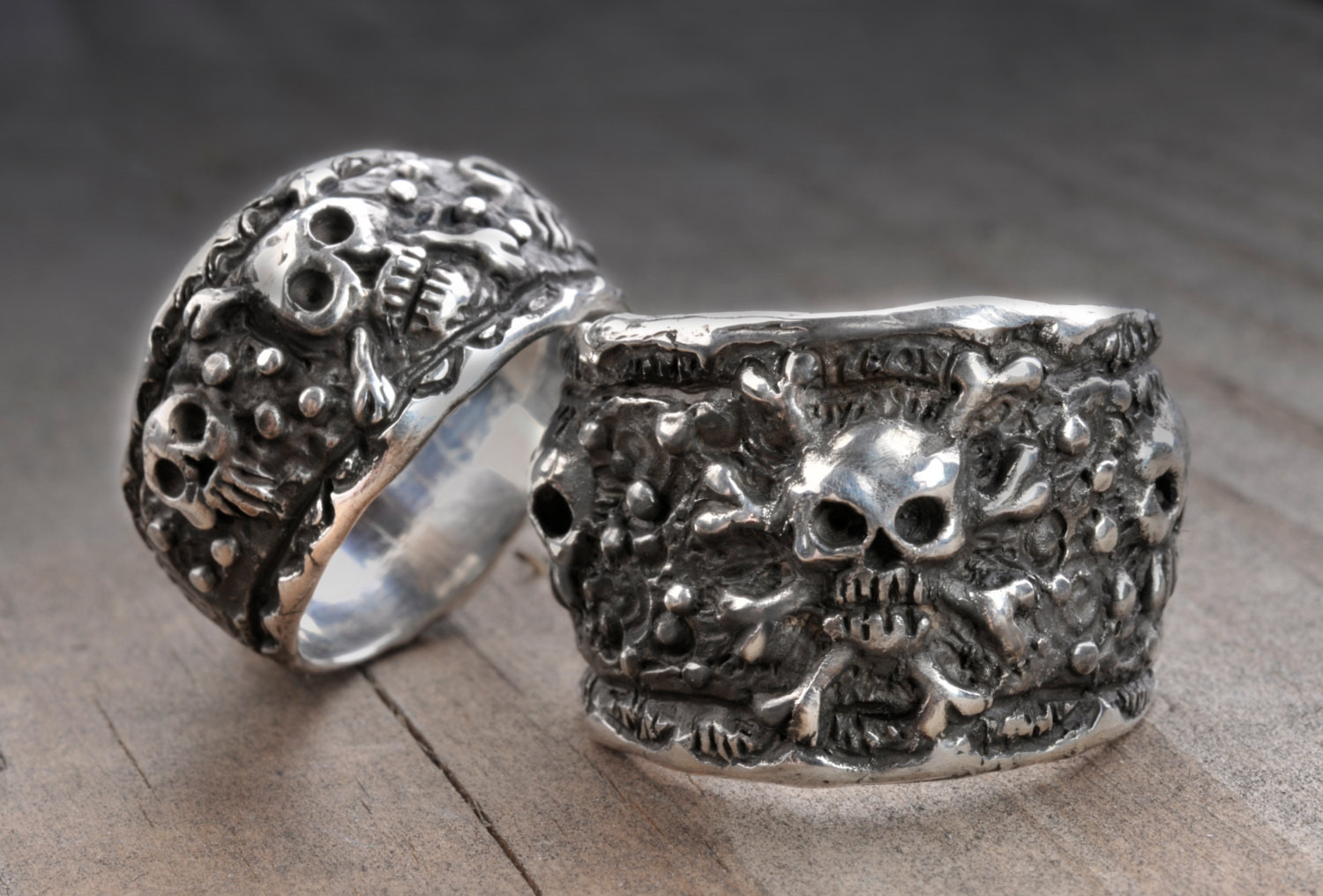 Skull Wedding Ring Sets
 Skull Wedding Ring SetPirate Wedding Ringssilver skull
