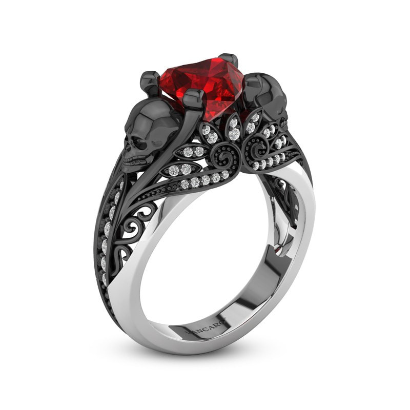 Skull Wedding Ring Sets
 Skull Wedding Rings Gothic Wedding Rings
