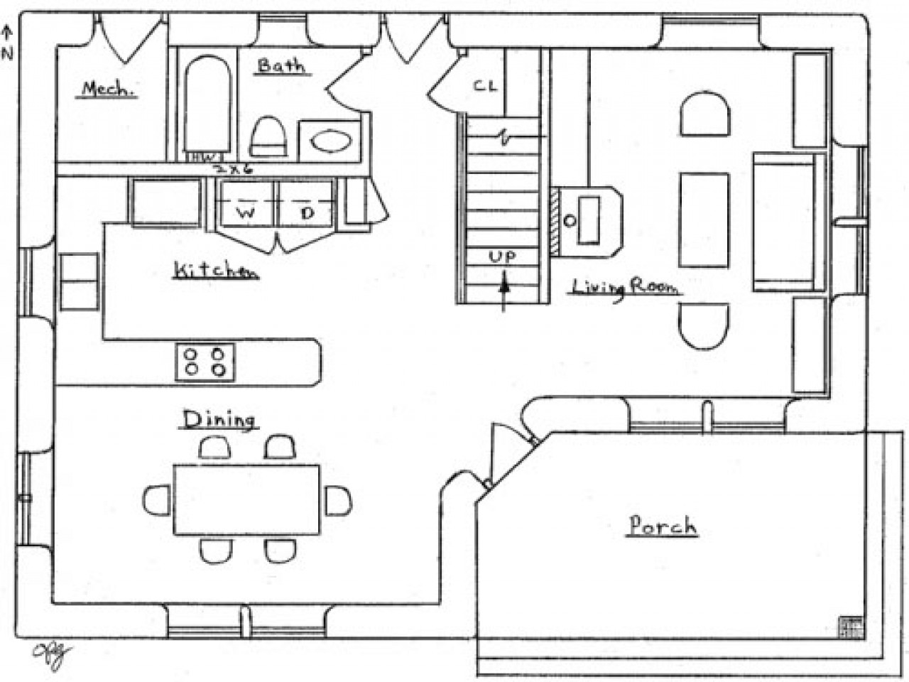 Small 2 Bedroom House Plans
 2 Bedroom House Simple Plan Small Two Bedroom House Floor