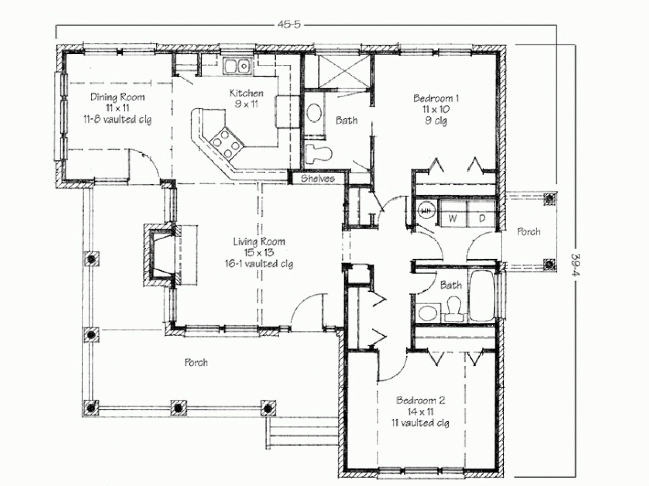 Small 2 Bedroom House Plans
 2 Bedroom House Simple Plan Two Bedroom House Simple Floor