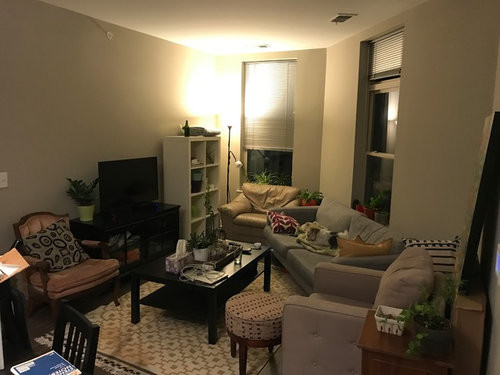 Small Apartment Living Room Layout
 Help with small odd shaped living room layout