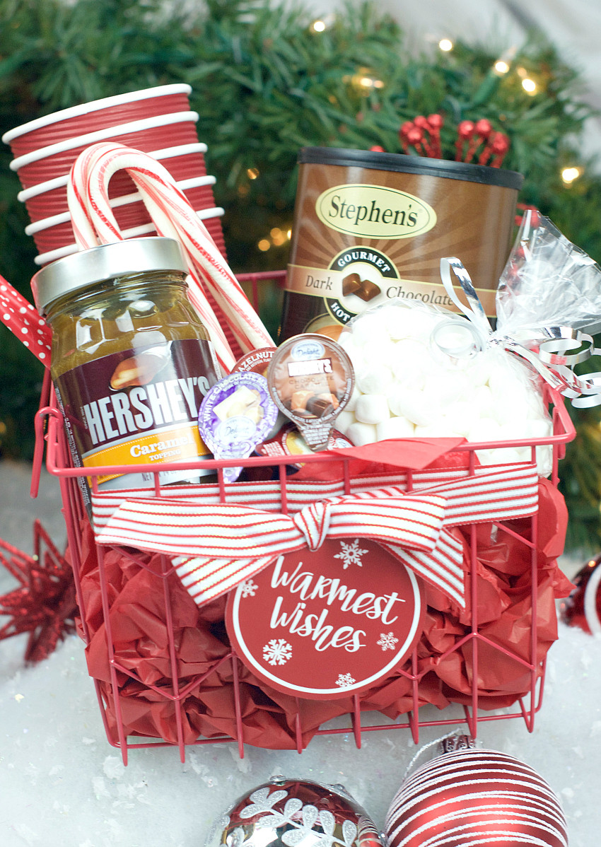 Small Holiday Gift Basket Ideas
 Hot Chocolate Gift Basket – Fun Squared
