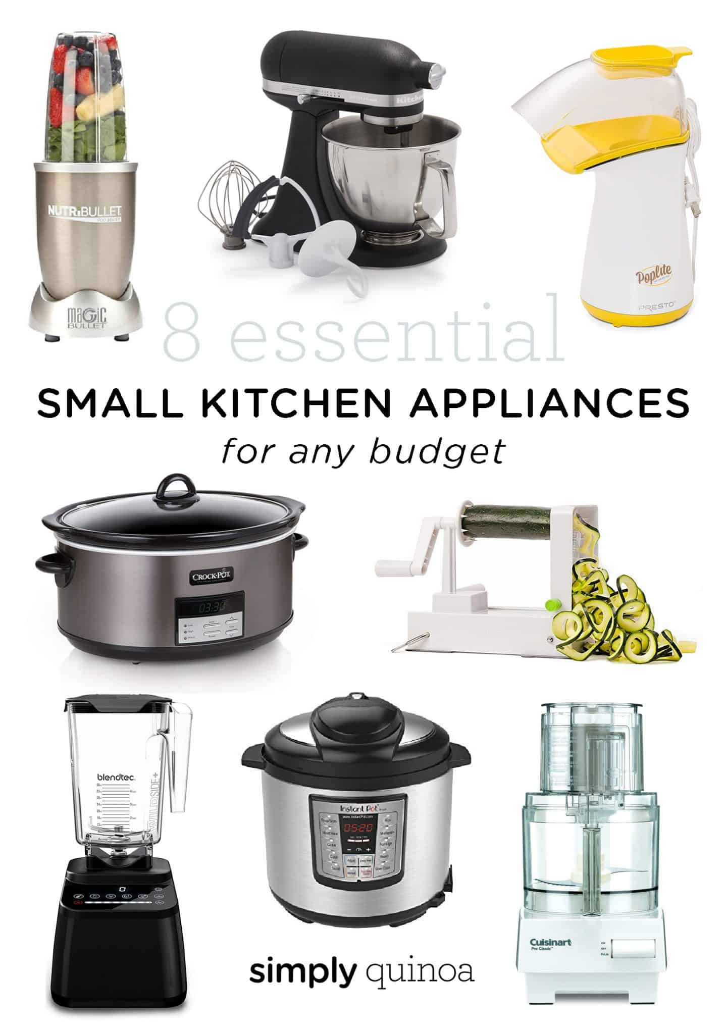 Small Kitchen Appliances
 8 Essential Small Kitchen Appliances for Any Bud