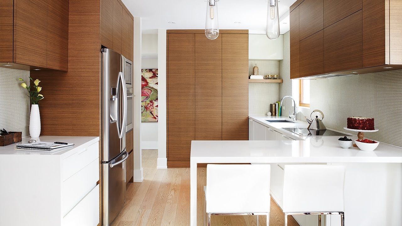 Small Modern Kitchen
 Interior Design – A Small Modern Kitchen With Smart
