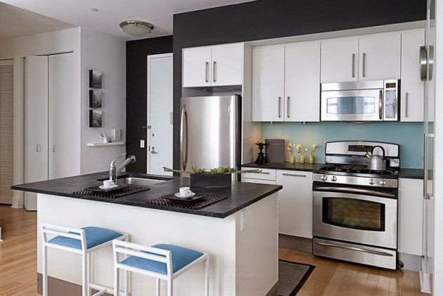 Small Modern Kitchen
 19 Brilliant Ideas For Decorating Small Modern Kitchens