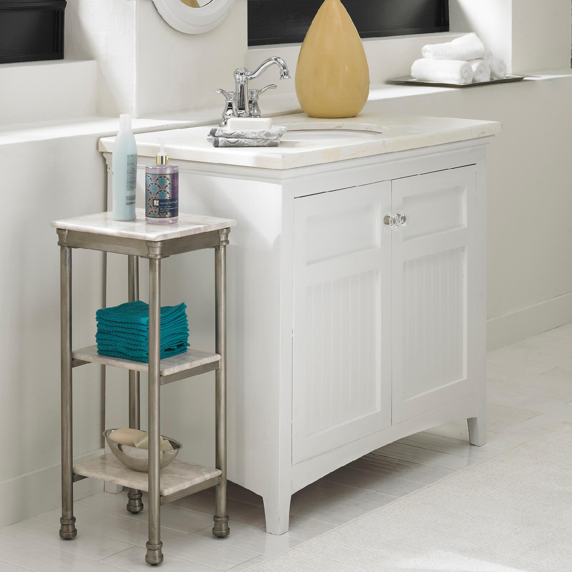 Small Table For Bathroom
 Essential Home 5 Shelf Storage Tower Home Furniture