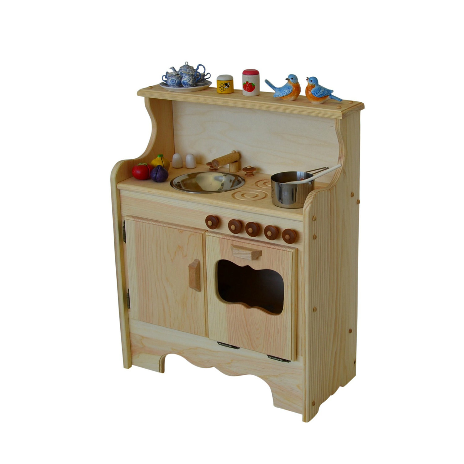 Small Wooden Play Kitchen
 Play Kitchen Natural Wooden Play Kitchen Waldorf Toy