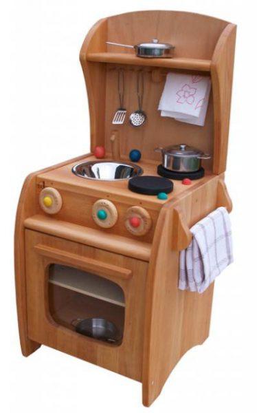 Small Wooden Play Kitchen
 Alder Wood Play Kitchen plete myriad natural toys