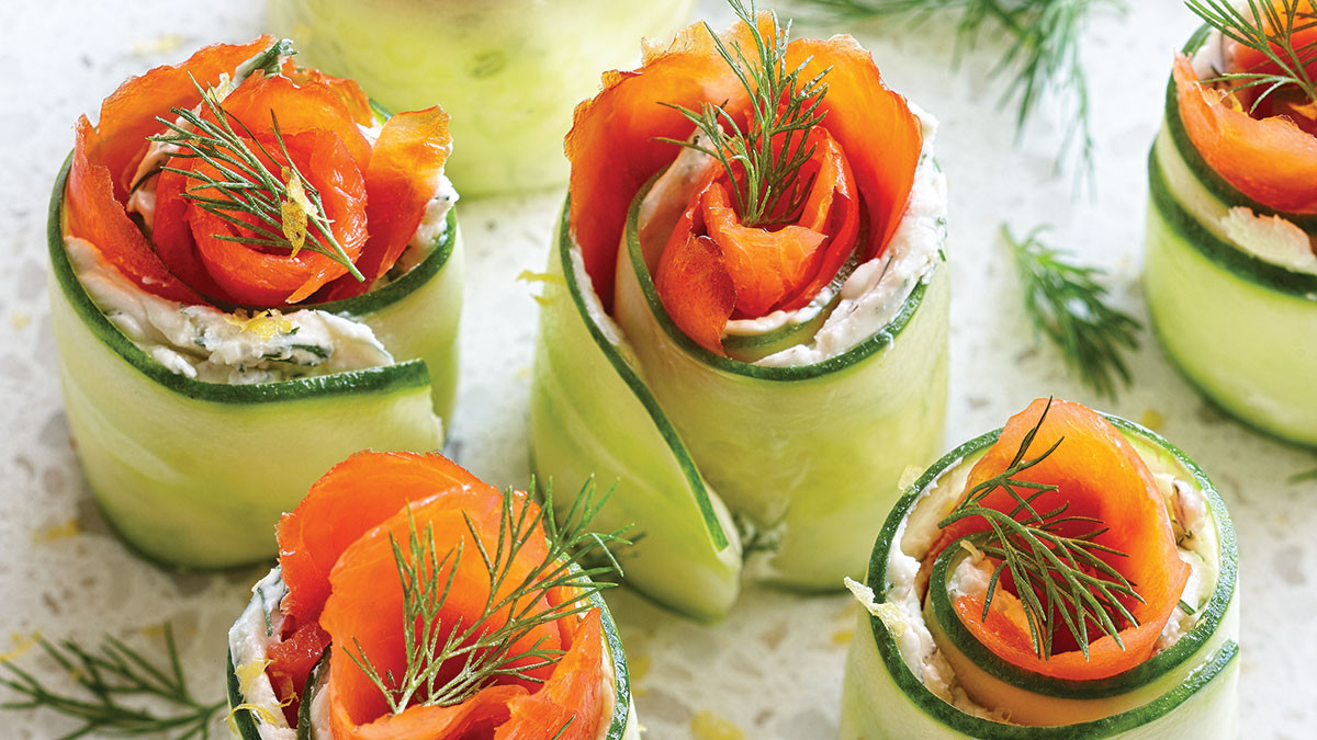 Smoked Salmon Appetizers
 Smoked Salmon Appetizers These Stuffed Cucumber Rolls Are