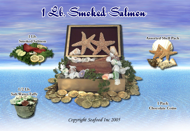 Smoked Salmon Gift Basket
 Seafood Gift Baskets Smoked Salmon Basket
