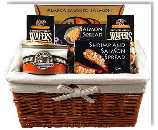 Smoked Salmon Gift Basket
 Straight From the Northwest Smoked Salmon Gift Basket