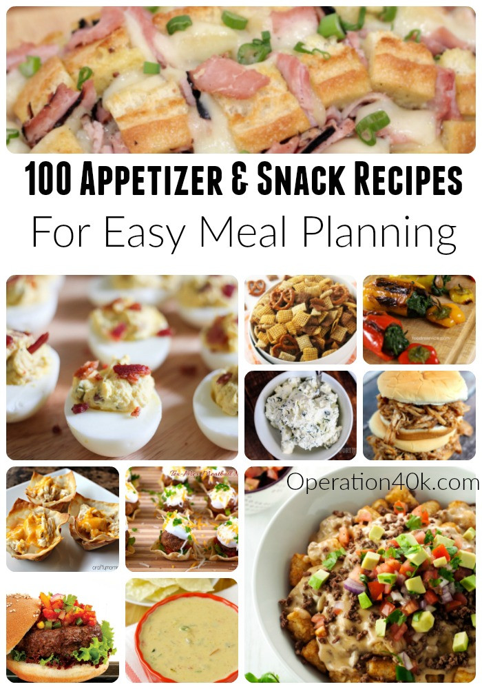 Snacks For Dinner
 100 Snacks And Appetizer Recipes For Meal Planning