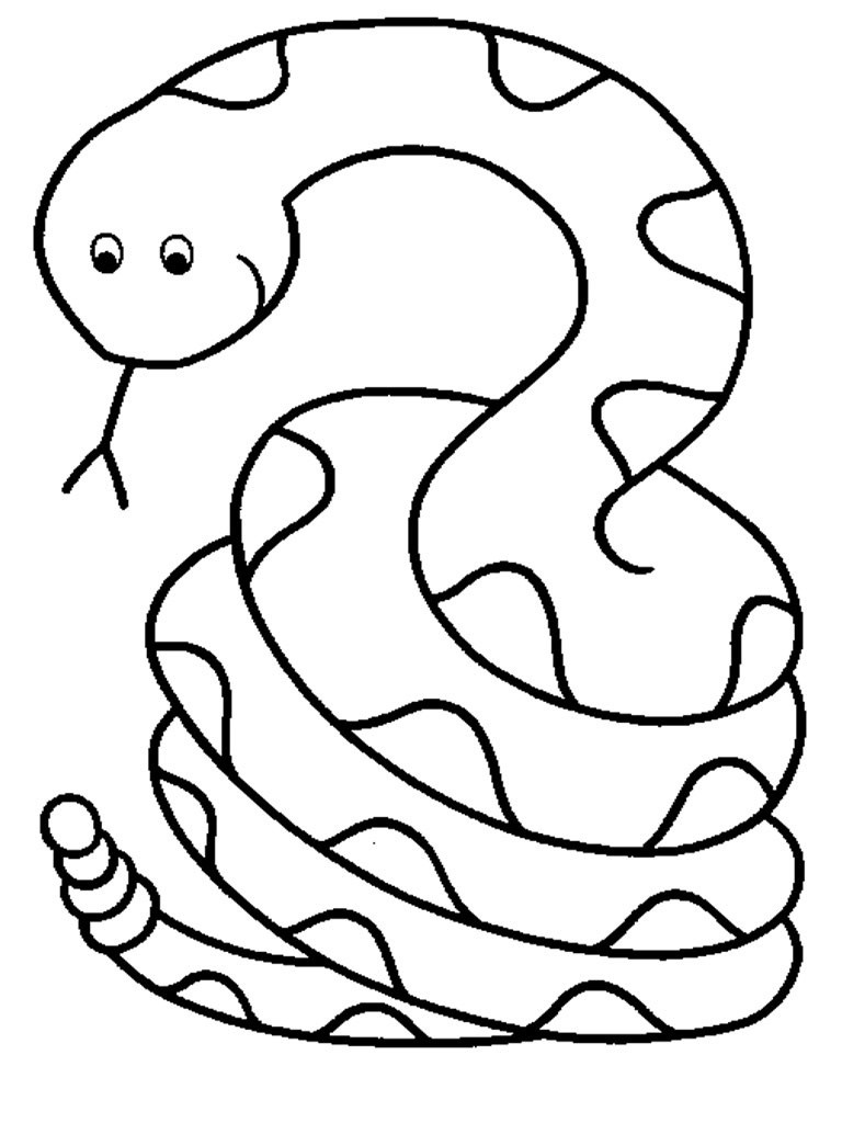 Snake Coloring Pages For Kids
 Free Printable Snake Coloring Pages For Kids