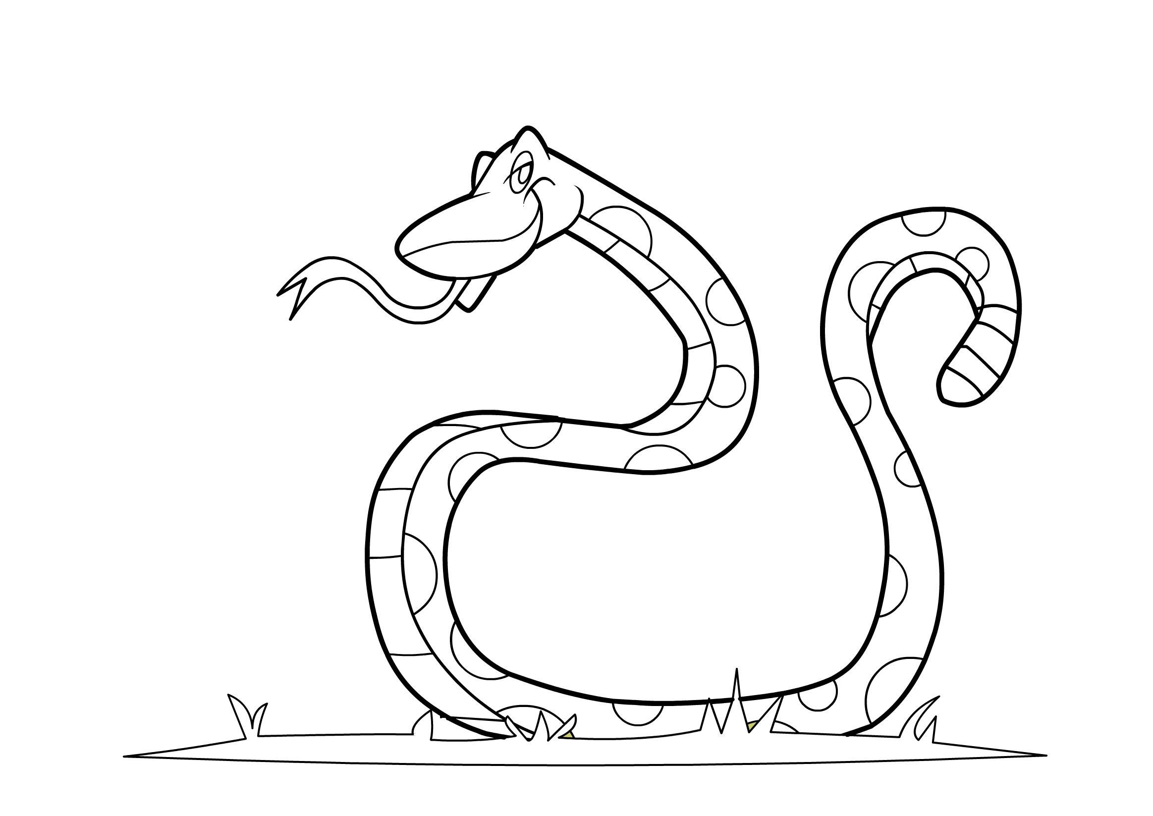 Snake Coloring Pages For Kids
 Free Printable Snake Coloring Pages For Kids