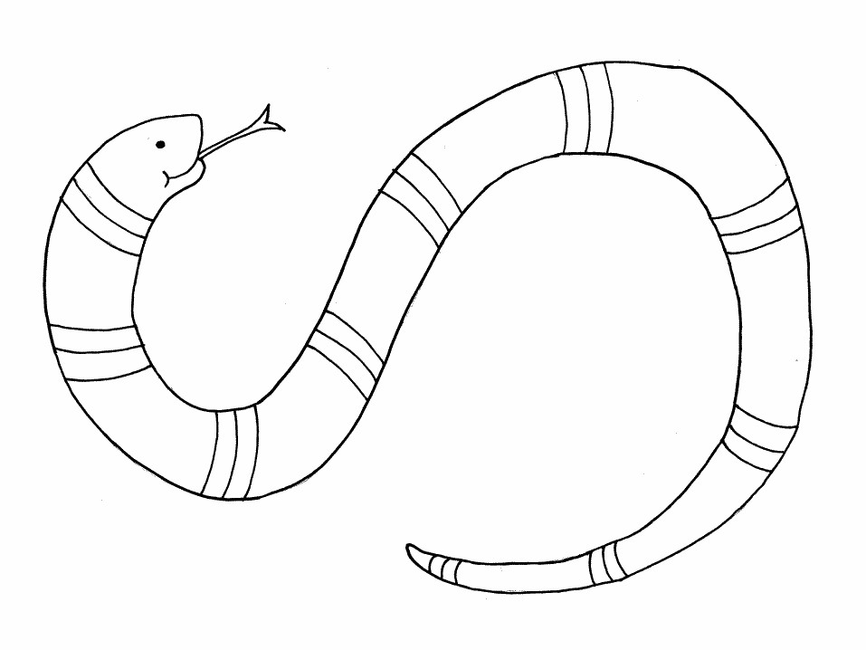 Snake Coloring Pages For Kids
 Snake Coloring Pages Free For Children