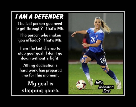 Soccer Motivational Quotes
 Inspirational Julie Ertz Soccer Motivation Poster Gift