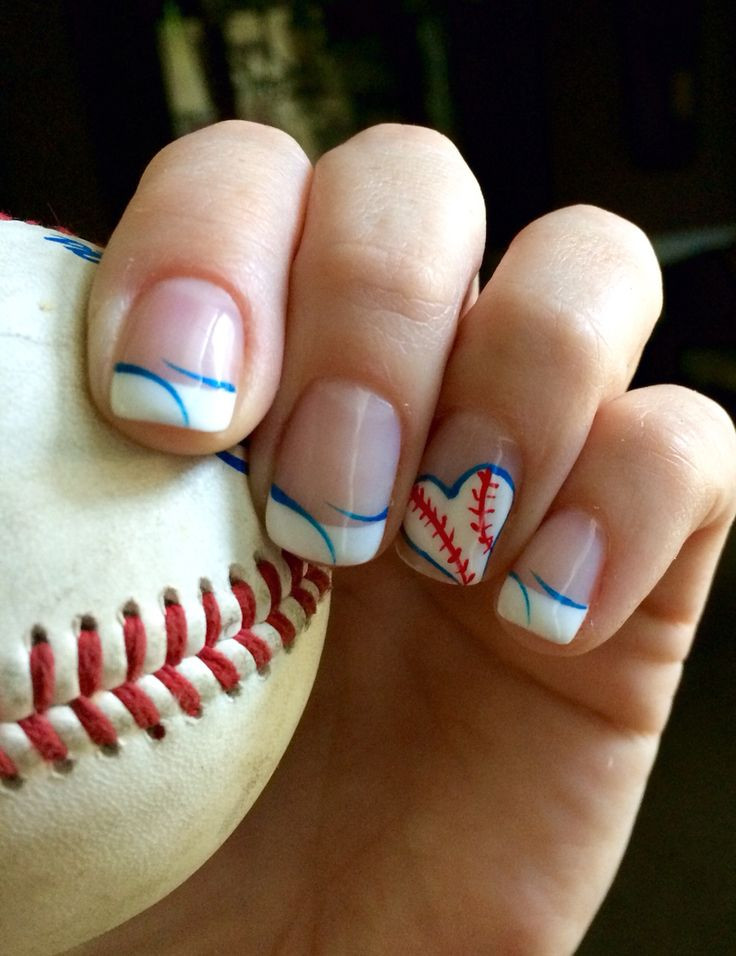 Softball Nail Designs
 557 best Sports nails images on Pinterest