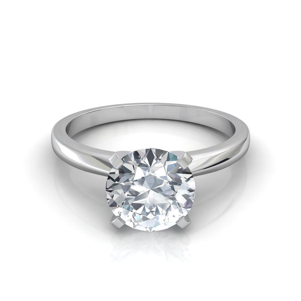Solitaire Diamond Rings
 Classic 4 Prong Solitaire Engagement Ring