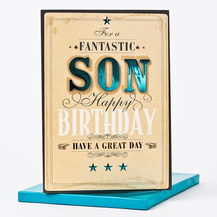 Son Birthday Cards
 Boxed Birthday Card For A Fantastic Son ly £1 99