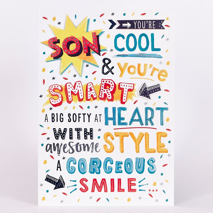 Son Birthday Cards
 Signature Collection Birthday Card Son Cool Smart £1