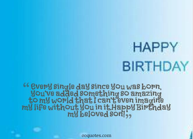 Son Birthday Quotes
 Sons 1st Birthday Quotes QuotesGram