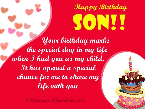 Son Birthday Wishes From Mom
 happy birthday greetings for son 365greetings