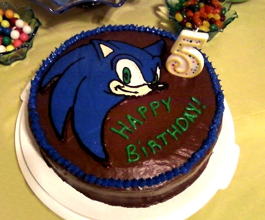 Sonic The Hedgehog Birthday Cake
 Lainycakes Sonic the Hedgehog Birthday Cake using Frozen
