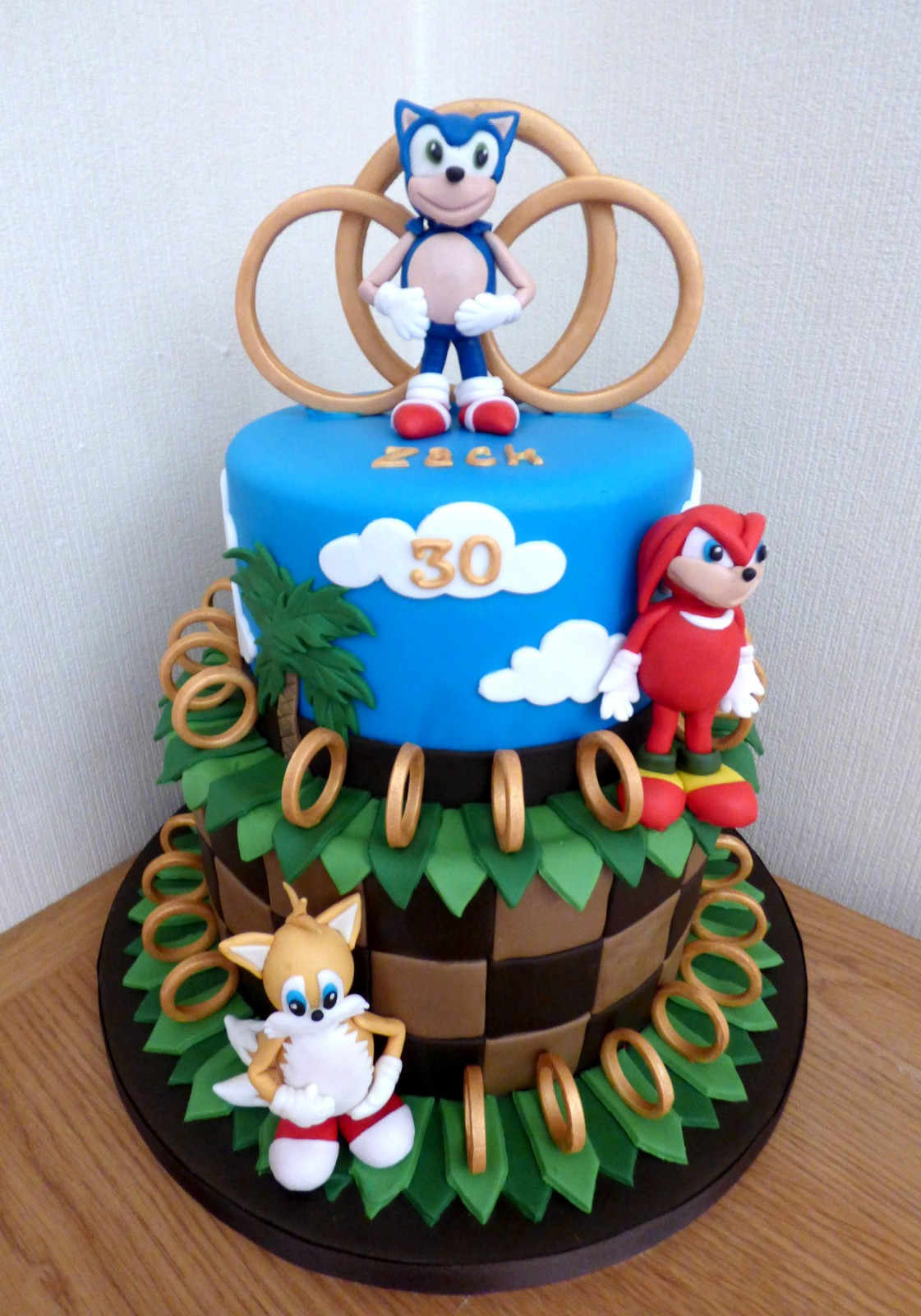 Sonic The Hedgehog Birthday Cake
 2 Tier Sonic the Hedgehog Birthday Cake Susie s Cakes