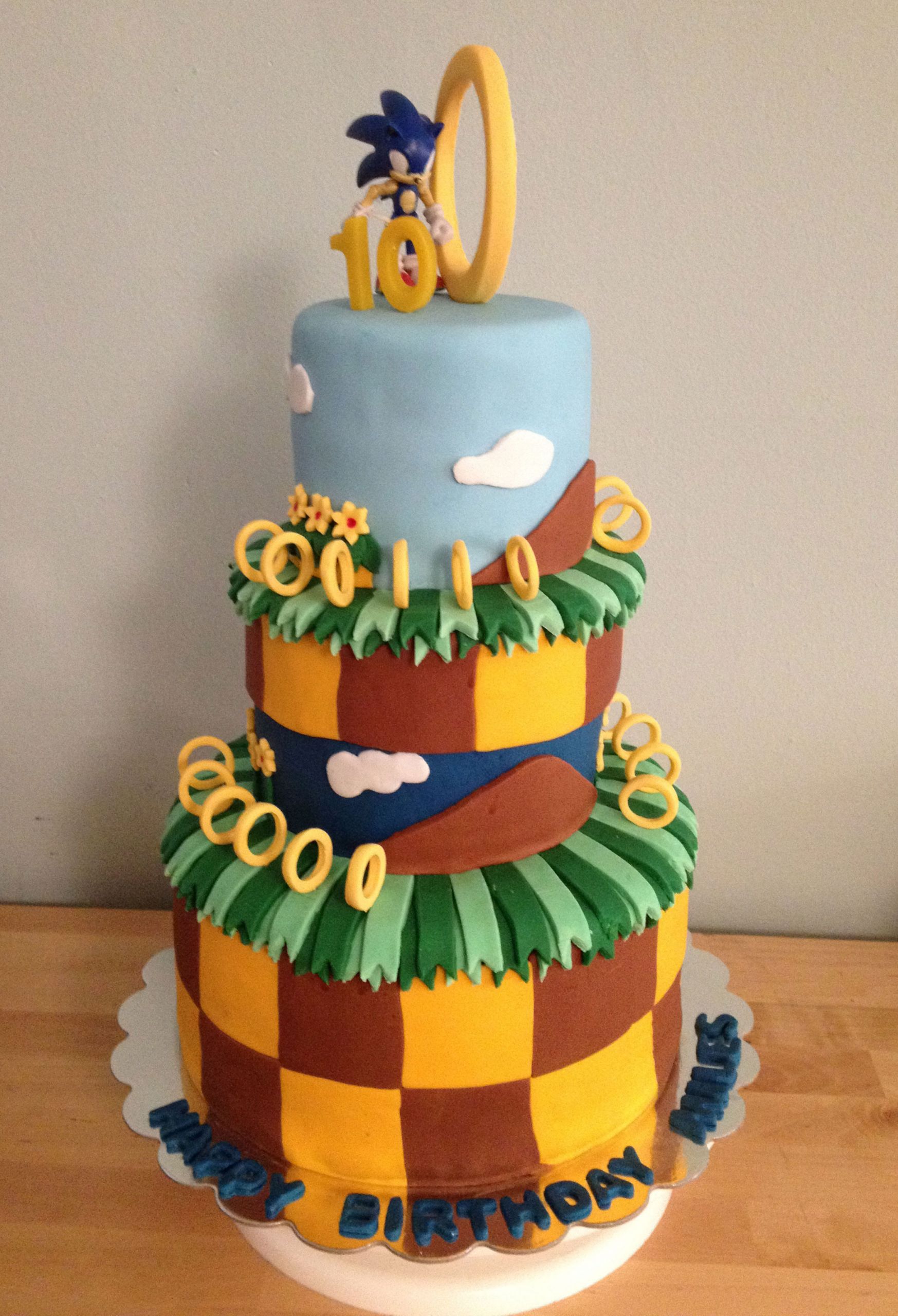 Sonic The Hedgehog Birthday Cake
 Sonic Birthday Cake