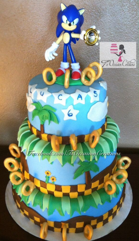 Sonic The Hedgehog Birthday Cake
 Sonic The Hedgehog Birthday Cake