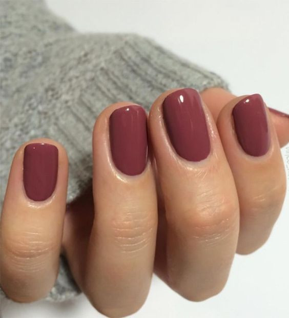 Sophisticated Nail Colors
 Love the sophisticated look of this mauve manicure A