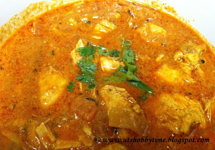 South Indian Chicken Recipes
 UTs Hobby Time South Indian Chicken Gravy Recipe